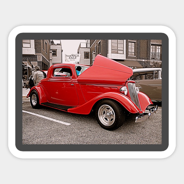 3-window 34 Ford. Sticker by Hot Rod America